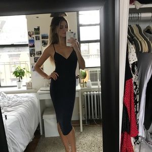 American Apparel Navy Blue Body-con Dress XS